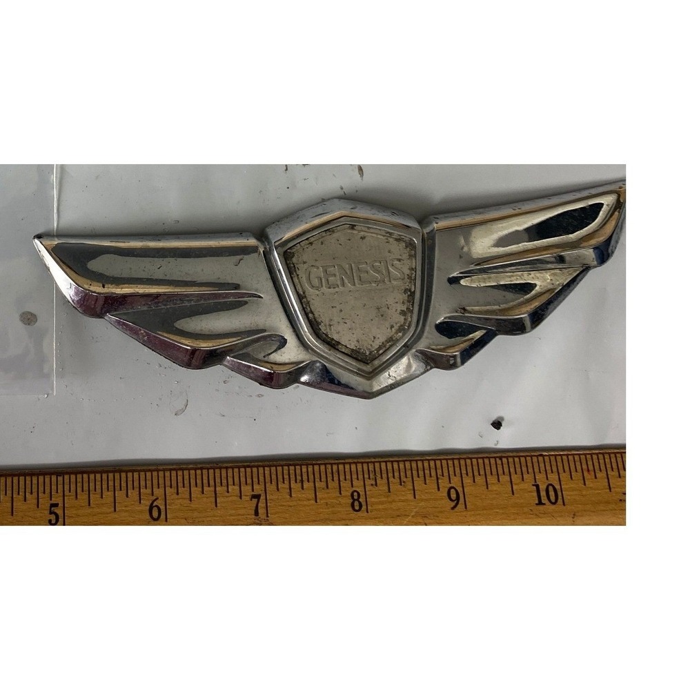 Genesis Wing Emblem Chrome Badge OEM
